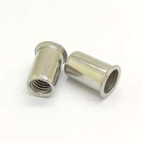 Thin flat head knurled  m4 hexagon pop 2mm rivet nuts