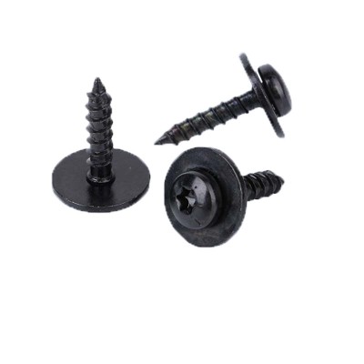 Black oxide pan head phillips cnc spare parts with washer