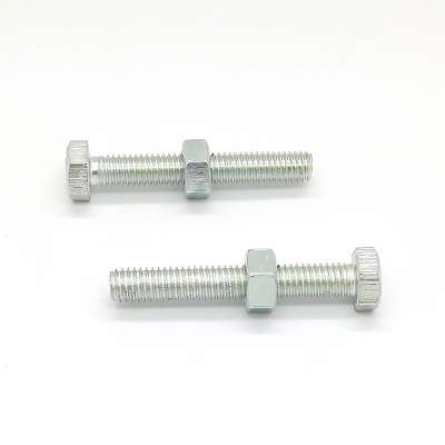 Hex head eye barrel stainless steel nut and bolt with half thread