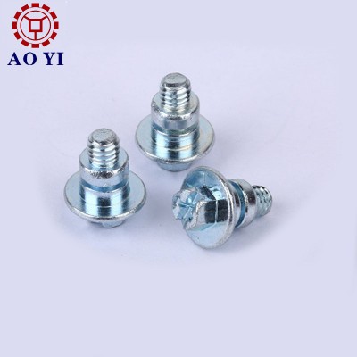 Chrome plated stainless steel special head metal screw