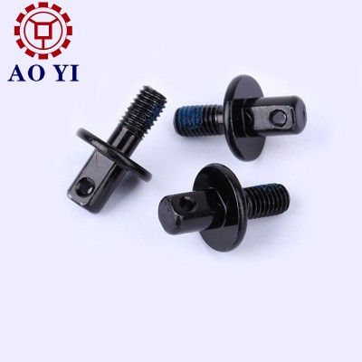 Black oxidized special head screws for machine parts