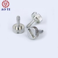 High precision cross recessed aluminum knurled thumb screw