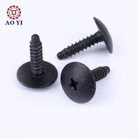 Black oxide big flat pan head phillips self tapping screw